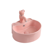 Lavabo pour enfants en céramique au design moderne pour les écoles maternelles et les hôtels Lavabo écologique pour les lavages de bébés