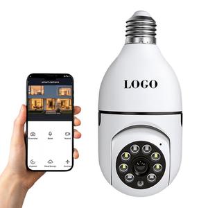 0728 Ptz Rotation Portable <b>Bulb</b> <b>Light</b> Camera 2.4g Wireless Local Storage Ip Full Color <b>Night</b> Vision Home Security - Product Image 2