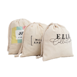 Custom Logo Recyclable Reusable Fitness Gym Bag Organic Cotton Canvas <b>Drawstring</b> <b>Backpack</b> Waterproof Soft Natural Cotton - Product Image 1