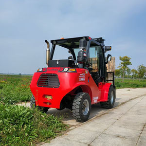 新工場直送3 3.5 4 5トンディーゼルエンジン4輪駆動全地形フォークリフトクロスカントリー使用時間共有オプション - Product Image 4