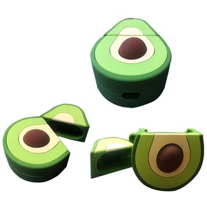 Étui pour écouteurs sans fil en silicone 3D stéréo, motif dessin animé, <span class=keywords><strong>coque</strong></span> de protection pour écouteurs en forme d'<span class=keywords><strong>avocat</strong></span>, pastèque, citron, paresseux, vente en gros - Product Image 5