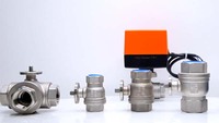 Katup Bola SS 3-Arah AC220V Baja Tahan Karat 304/316 dengan Aktuator Motor Listrik Berkualitas Tinggi Winvall Kontrol On/Off