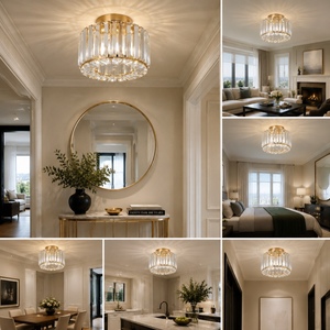 High Quality <b>Corridor</b> K9 Crystal Ceiling Lamp Restaurant Kitchen Aisle Illumination Elegant Ceiling <b>Lights</b> for Living Room - Product Image 3