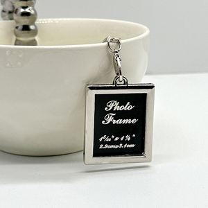 Custom Diy Crafts Wholesale Mini Digital Key Chain Metal <b>Photo</b> Frame <b>Keychain</b> Keyring - Product Image 4
