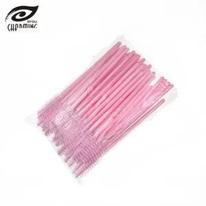 Wholesale Disposable Mascara Wand Eye Lash Extension Brow Brush Machine MADE Plastic and Cotton Synthetic Hair,nylon