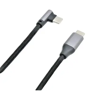 USB Type-C data cable fast charging right angle to straight C public 3A 60W high speed fast charging cable PD cable