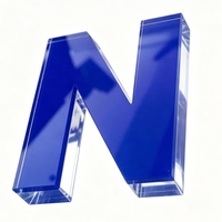 Lettres en métal cristallin 3D, enseigne murale, logo transparent, miroir doré, décoration de salle VIP, enseigne de hall de bureau, publicité pour salon de manucure