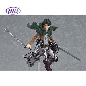 Figura de Acción de Anime en PVC, Mikasa <span class=keywords><strong>Levi</strong></span>, Figura de Acción de Eren, Juguetes de Manga, Figura de Ataque a los Titanes, Figma, Juguete Móvil, Mejor Venta de Fábrica - Product Image 2