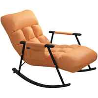 Fauteuil à Bascule Contemporain pour Chambre et Salon, Chaise Longue Pliante Moderne en Métal pour Loisirs, Mobilier de Maison pour Hôtels
