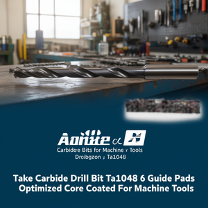 Foret en carbure Ttake Ta1048 à 6 plaquettes de guidage, revêtement optimisé pour les machines-outils - Product Image 3