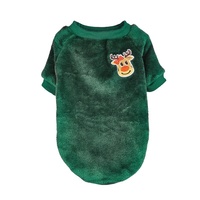 Manteau en velours lavable pour chiens et chats, motif Père Noël, bonhomme de neige, renne, pour animaux de petite et moyenne taille