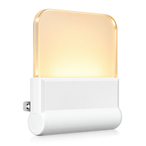 ETL Certified <b>Plug</b> <b>in</b> LED Night <b>Light</b> with Dusk to Dawn <b>Sensor</b> 2700K Warm White Compact ABS Night Lamp for Bedroom Kids Room - Product Image 1