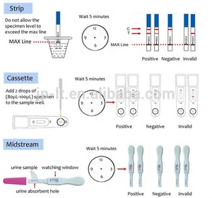 Test de grossesse HCG à bandelette personnalisable en une étape, kit rapide pour l'urine, certifié CE Classe II - Product Image 2