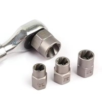 Kit d'outils de réparation automobile en acier pour démontage d'écrous, de boulons et de vis, avec clé à douille de protection automobile, outils de machine en boîte