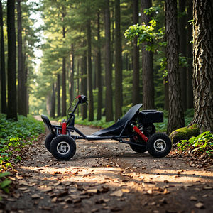 גז קטן מחוץ לכביש karts למבוגרים עם מנוע 90cc ו 10 גלגלי אינץ '-מכונית קרטינג - Product Image 5