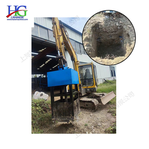 Construction prenant la perceuse au sol de base Excavatrice Vis au sol Pile Machine d'entraînement Pression 24. 5mpa - Product Image 4