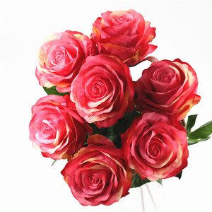 Rosa de seda para decoración del hogar, Rosa artificial realista para boda, centro de mesa de alta calidad - Product Image 4