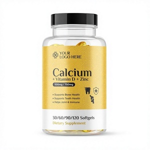 Fournisseur en gros Nutricore Qualité supérieure Complément alimentaire pour adulte Calcium + Vitamine D3 Softgel pour une densité osseuse améliorée - Product Image 1