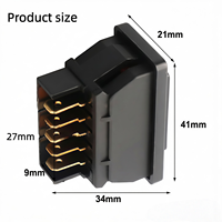 Interrupteur à bascule momentané à 3 positions avec LED, commande de fenêtre pour voiture, camping-car, bateau, modification automobile, plusieurs modèles disponibles