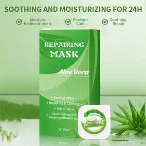 Benutzer definierte Handelsmarke Korean Cosmetic White ning Moist urizing Fruit Beauty Gesichts maske Korean SkinCare Organic Aloe Vera Gesichts maske