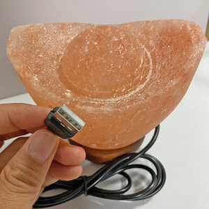 Meilleure lampe en <span class=keywords><strong>sel</strong></span> rose <span class=keywords><strong>de</strong></span> l'Himalaya faite à la main avec forme naturelle pour le Feng Shui, la décoration intérieure et Noël - Product Image 4