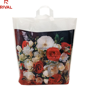 Thân thiện với môi mềm vòng lặp xử lý thực hiện bao bì phân hủy sinh học nhựa mua sắm túi với logo của khách hàng - Product Image 6