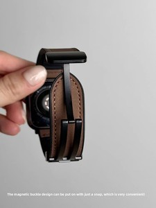 Compatible avec les bracelets pour IWatch, pour GT6, pour 9 <span class=keywords><strong>Pro</strong></span>, cuir grainé Crazy Horse, 20 mm/22 mm, boucle magnétique S11 - Product Image 6