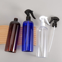 Botol semprot pemicu plastik hewan peliharaan Bening, 500ml 750 ml 750 ml 1000ml 1 liter 16 32 oz untuk bahan kimia pembersih