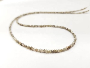 Champagne diamant perle Bracelet à facettes cristal pierre perles diamant naturel Rondelle perles bijoux à bricoler soi-même faisant collier cadeau - Product Image 3