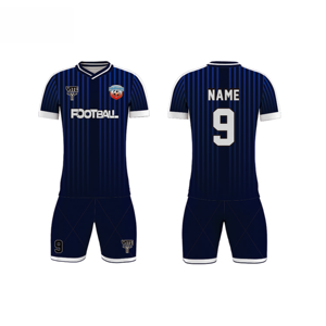 Kunden spezifisches Fußball trikot für Team und Club Full Color Asia Großhandel Kinder Fußball uniform - Product Image 1