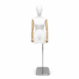 Maniquí Femenino Recubierto <span class=keywords><strong>de</strong></span> Tela en Oferta, Modelo B-38, Torso con Brazos Articulados para Exhibición en Escaparates <span class=keywords><strong>de</strong></span> Tiendas <span class=keywords><strong>de</strong></span> Ropa - Product Image 2