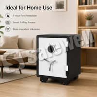 Caja Fuerte Digital Inteligente Safewell para Oficina, Protección Contra Incendios y Robos, Caja de Seguridad para Documentos Importantes de Negocios