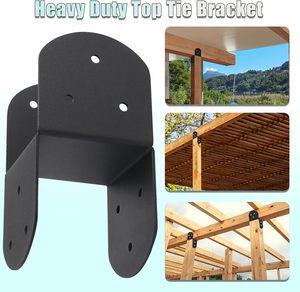 Soporte <span class=keywords><strong>para</strong></span> Tapas <span class=keywords><strong>de</strong></span> <span class=keywords><strong>Postes</strong></span> <span class=keywords><strong>de</strong></span> Pérgola Exterior 4x4, Soporte Superior <span class=keywords><strong>de</strong></span> Alta Resistencia |   <span class=keywords><strong>Para</strong></span> conectar la viga al poste - Product Image 3