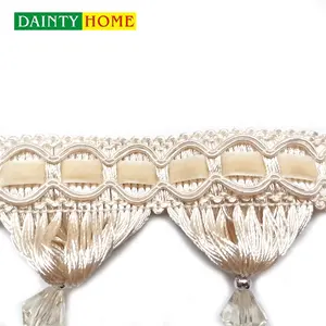 Wholesale Beaded Fringe Trim Beaded Lace Garment Curtain Decorative Curtain Bead Fringe