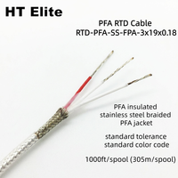 Câble d'extension de thermocouple RTD--3x7x0.2 TypeT haute température 480°C, câble de compensation d'extension classé IP68