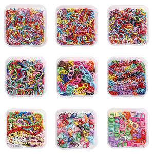 Boucle de homard corne de <span class=keywords><strong>mouton</strong></span> ongles bijoux à bricoler soi-même accessoires coloré oeil de <span class=keywords><strong>mouton</strong></span> boucle ouverte boucle fermée chaîne matériel boîte d'emballage - Product Image 4