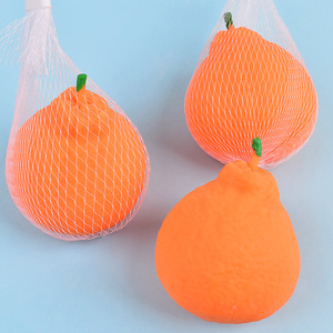 Nouveau jouet moelleux de grande taille Kumquat Ponkan LYT0703 - Anti-stress, amusant, décompression, réaliste, aspect moche, en caoutchouc - Product Image 1