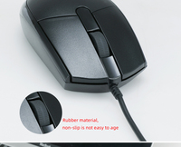 Mini souris filaire USB pour ordinateurs portables, Portable, bureau, maison, souris de jeu USB 1200DPI souris optique