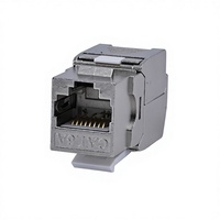 Módulo de blindaje K&R CAT6A, módulo de información de red CAT6A sin cables, categoría ultra-6, 10 gigabits, modelo blanco K&R-CAT6A