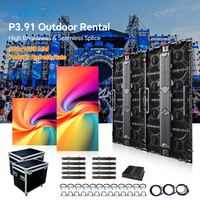Écran LED d'affichage pour événements en extérieur P2.604 P2.976 P3.91, 4K HD, couleur pleine, système de contrôle Novastar pour scène et concert