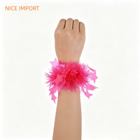 Ensemble de bracelets et colliers fluorescents rouges pour fête, avec étoiles et rayures, décorations sur le thème néon pour le cou et les poignets
