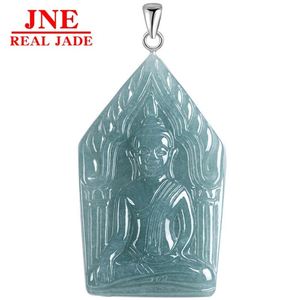 Pendentifs Traditionnels Homme et Femme <span class=keywords><strong>de</strong></span> l'Asie du Sud-Est, <span class=keywords><strong>Thaïlande</strong></span>, <span class=keywords><strong>de</strong></span> la marque Po Kunping Buddha, en Émeraude Naturelle Type A Bleu Dragon d'Eau - Product Image 5