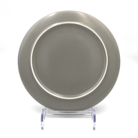 Nouvelles assiettes rondes en céramique de haute qualité, plates et mates, bon marché, pour la maison, l'hôtel, vente en gros