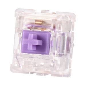 Interrupteur linéaire DUROCK L4 67g Interrupteur violet crème avec boîtier transparent clair Série L Interrupteurs mécaniques linéaires L4 - Product Image 2