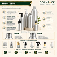Bouteille de bière en aluminium à marque privée avec fermeture métallique, finition argentée, or rose mat, impression personnalisée pour la vente au détail