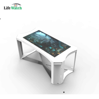Mesa Táctil Interactiva de 55 Pulgadas con Pantalla Táctil Capacitiva Android, Mesa de Centro Inteligente para Cafetería, Señalización Digital, Pantalla para Restaurante