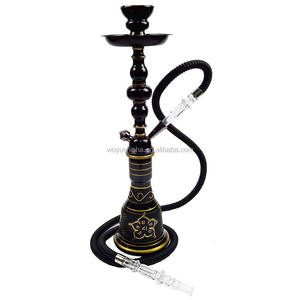 Consummate Best Noir Bleu Narguilé Shisha 2 Tuyaux Pour Fumer Narguile Sheesha Chicha Tabac Cigarette Night Club Bar Lounge KTV - Product Image 4