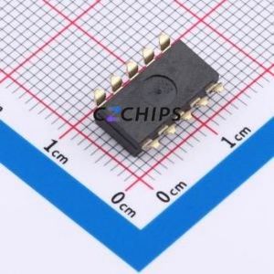 HX 2.54-5P TPGT DIP Switch SMD-10P,6.15x15.24mm Switch Flat <b>Toggle</b>, Raised Type Single Pole Single Throw 5 Gull Wing Type - Product Image 2