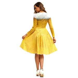 Vente en gros de femmes adultes Oktoberfest Dirndl Costume Bavaria Beer Party Girl Costume Fantasia Outfit robe de bière - Product Image 3