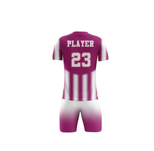 Maglia <span class=keywords><strong>da</strong></span> Calcio Invernale Personalizzata per Uomo Adulto Viola e Bianca Uniforme <span class=keywords><strong>da</strong></span> Futsal 100% Poliestere ad Asciugatura Rapida Traspirante di Alta Qualità - Product Image 3